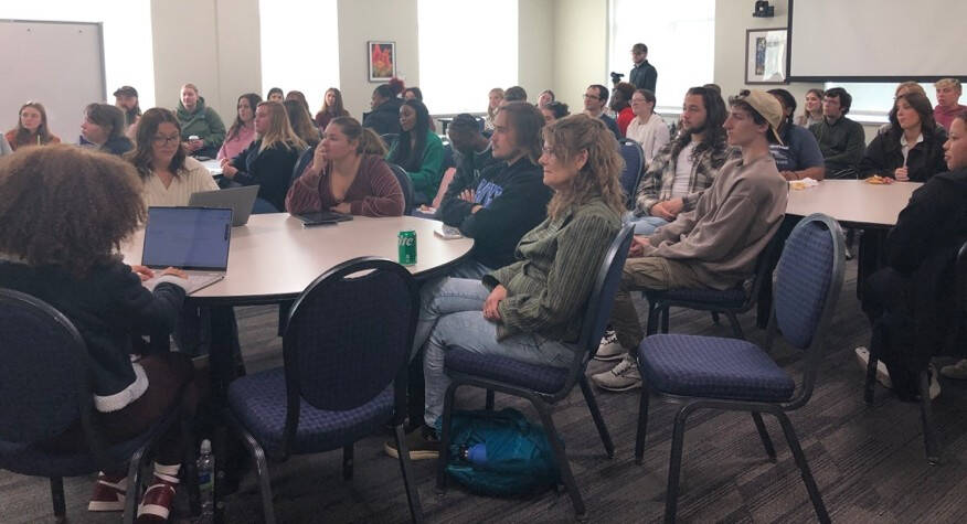 Audience at Justice Bolden event